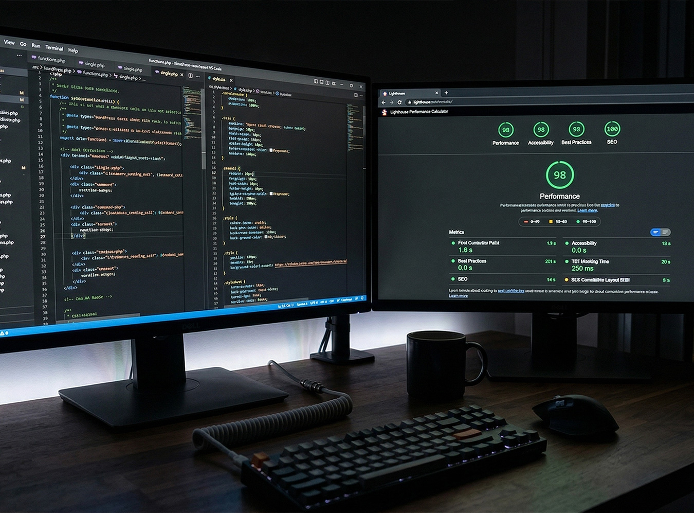 Development and build phase - modern framework implementation with clean code